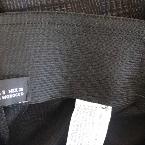 Zara High-rise Glen Check Plaid Trousers Grey - S - Picture 9 of 10